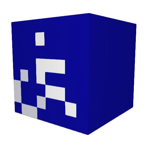 NIFTYGUNS Minecraft avatar head, 3D render