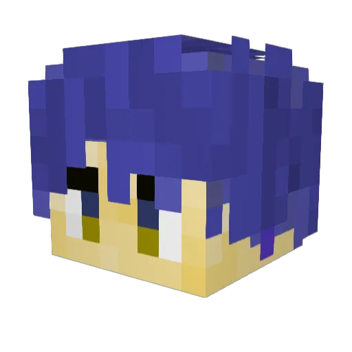 NIGHTSATR Minecraft avatar head, 3D render