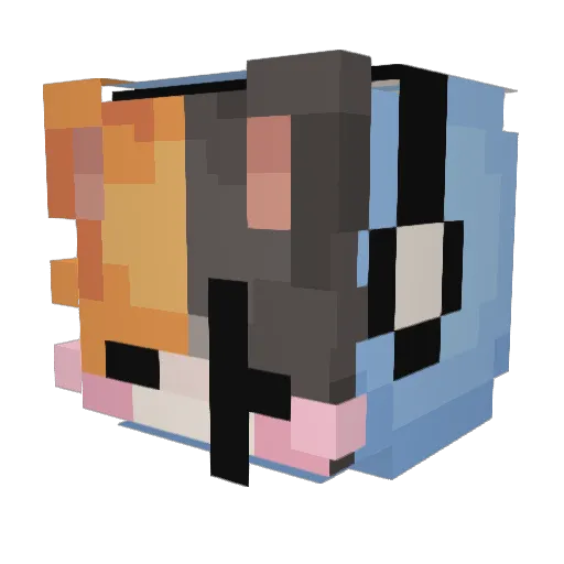 NIGHT_0WLtech Minecraft avatar head, 3D render