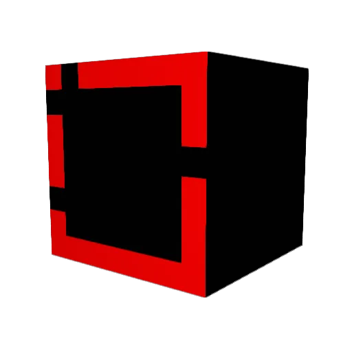 NIGRELOID Minecraft avatar head, 3D render
