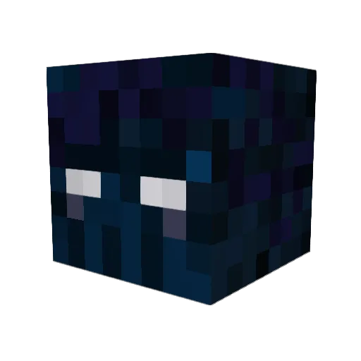 NIIHILITY_ Minecraft avatar head, 3D render