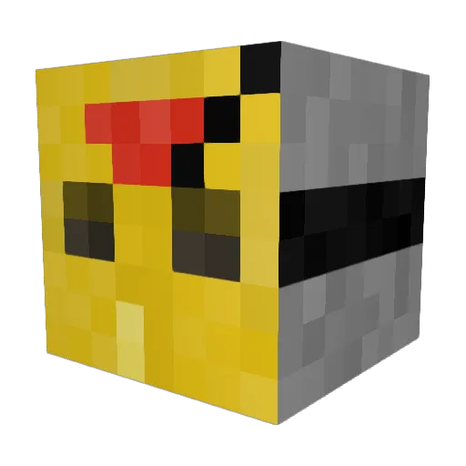 NIKOLAJMAKAROW Minecraft avatar head, 3D render