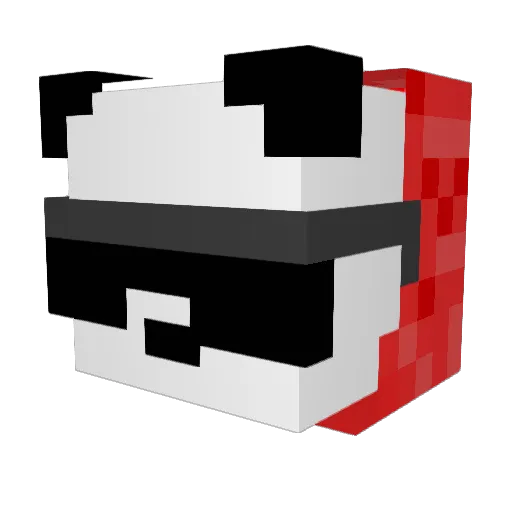 NIKON_G Minecraft avatar head, 3D render