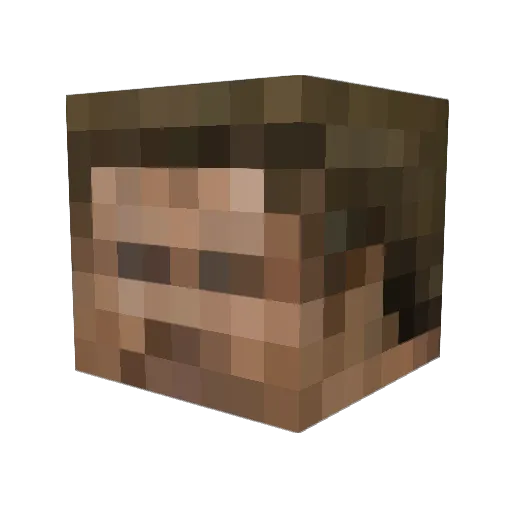 NIKsonix Minecraft avatar head, 3D render