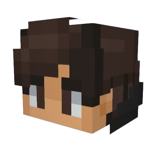 NILSTONE Minecraft avatar head, 3D render
