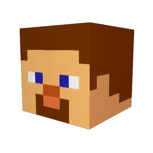 NIMGAMEZZ Minecraft avatar head, 3D render