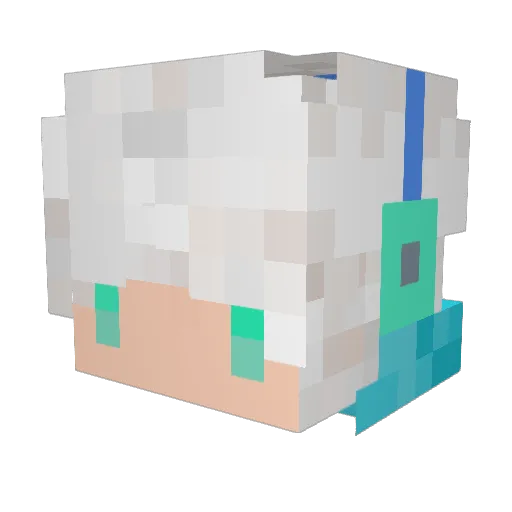 NIN3IGHT Minecraft avatar head, 3D render