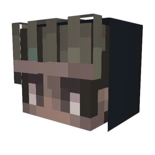 NINCOMPOOP_xp Minecraft avatar head, 3D render