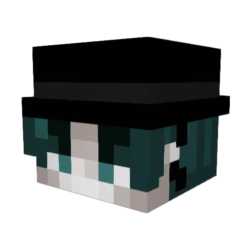 NINE9401 Minecraft avatar head, 3D render