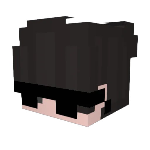 NINGXX Minecraft avatar head, 3D render