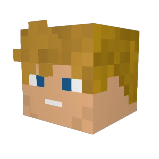 NINJA11261 Minecraft avatar head, 3D render