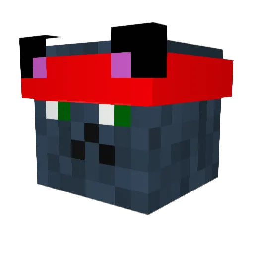NINJACATCZ Minecraft avatar head, 3D render