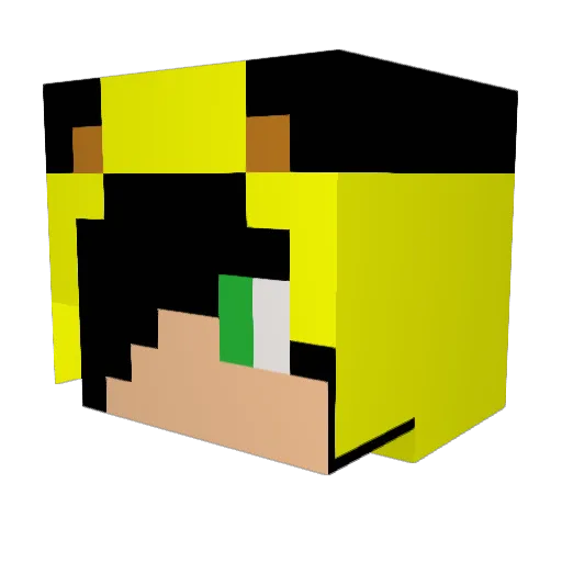 NINJAzzBoY Minecraft avatar head, 3D render