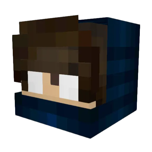 NIOLIVEIRA Minecraft avatar head, 3D render