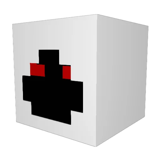 NIRIG Minecraft avatar head, 3D render