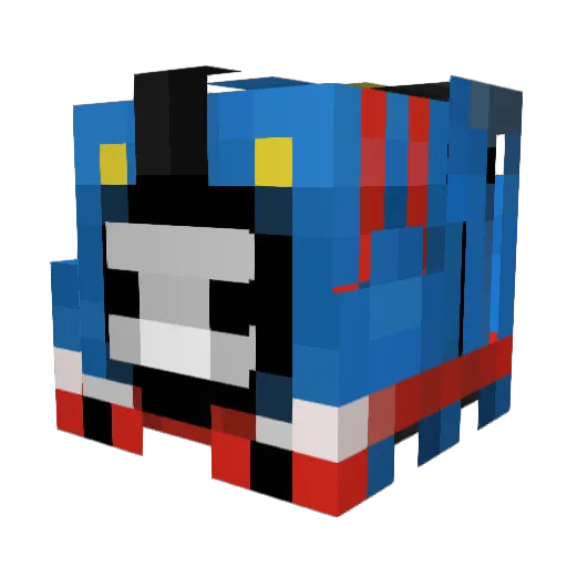 NITRORIDER6 Minecraft avatar head, 3D render