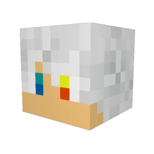 NIWIEX Minecraft avatar head, 3D render