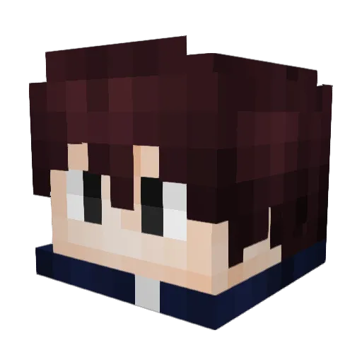NIWISE Minecraft avatar head, 3D render
