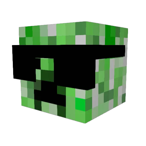 NIXUSx4 Minecraft avatar head, 3D render