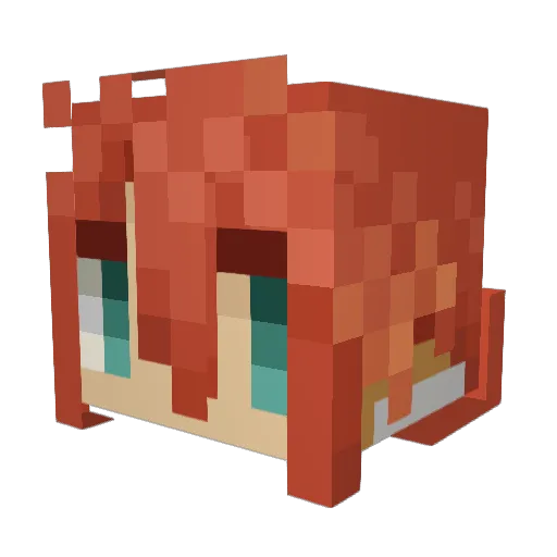 NIYO123 Minecraft avatar head, 3D render