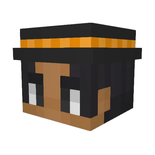 NIZIBRINGTWOKAT Minecraft avatar head, 3D render