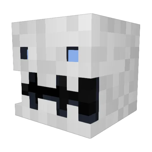 NJF47 Minecraft avatar head, 3D render
