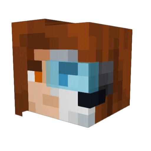 NJGDaedalus Minecraft avatar head, 3D render