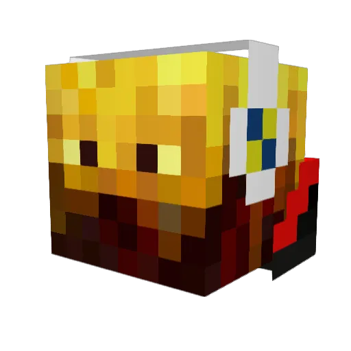 NJKdude Minecraft avatar head, 3D render