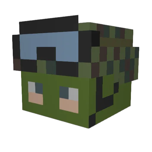 NJMCastin Minecraft avatar head, 3D render