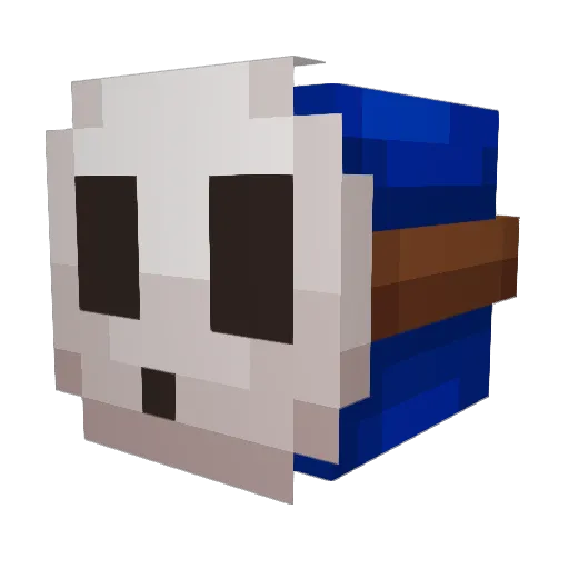 NJRT Minecraft avatar head, 3D render