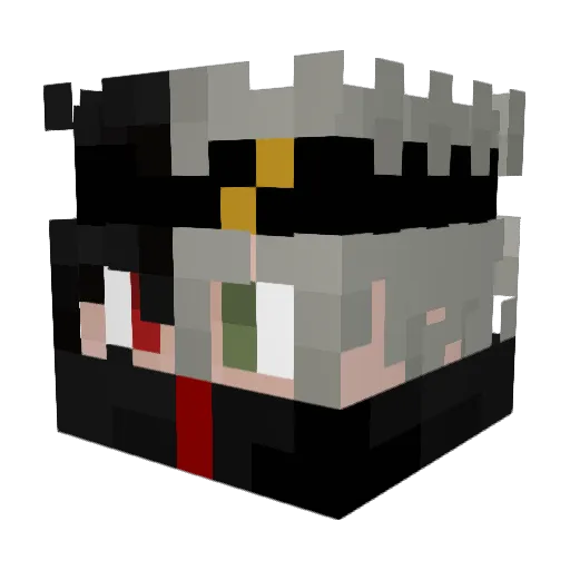 NJZC12345 Minecraft avatar head, 3D render