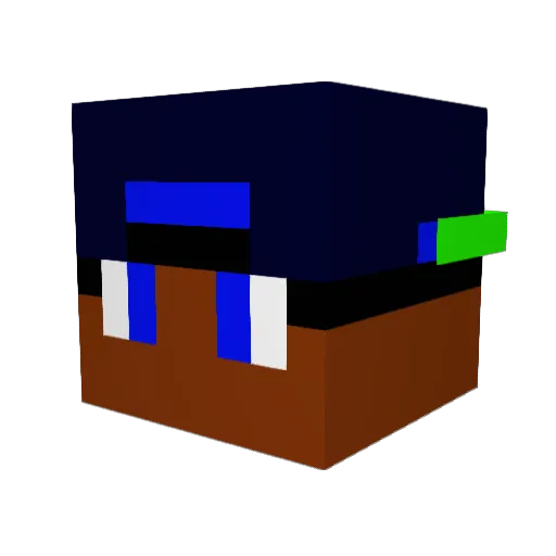 NJ_Stackz Minecraft avatar head, 3D render
