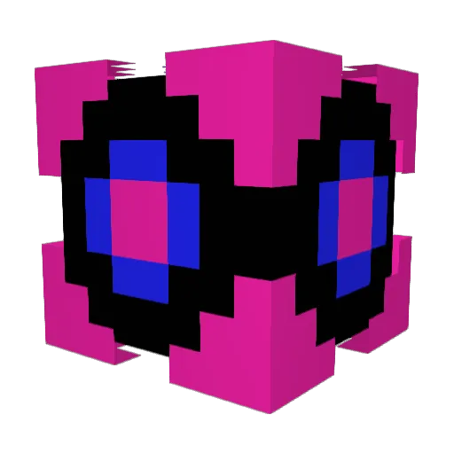 NK7338 Minecraft avatar head, 3D render