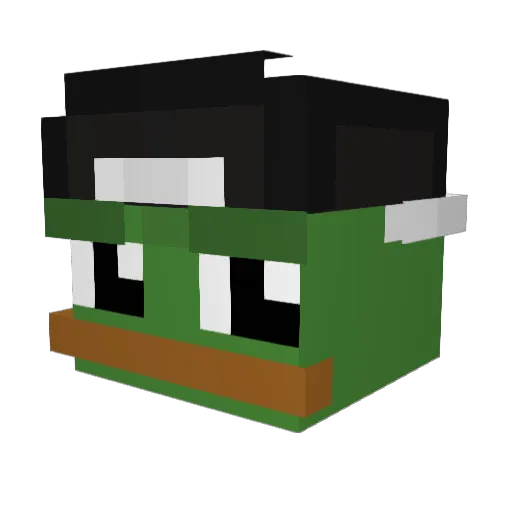 NKJC Minecraft avatar head, 3D render