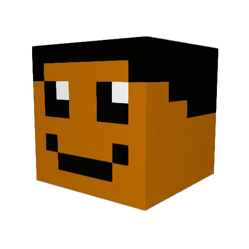 NKJEW Minecraft avatar head, 3D render