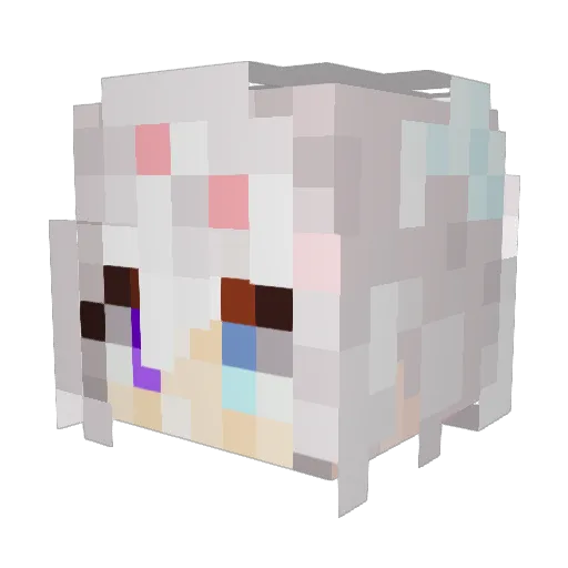 NKRGD Minecraft avatar head, 3D render