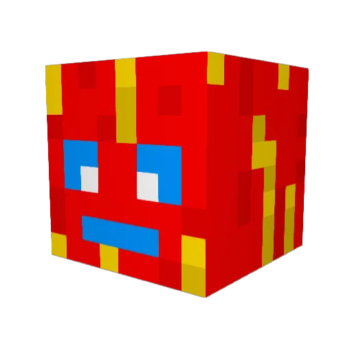 NK_Pro Minecraft avatar head, 3D render