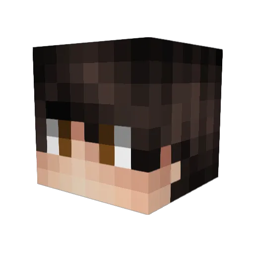 NKagamihara Minecraft avatar head, 3D render