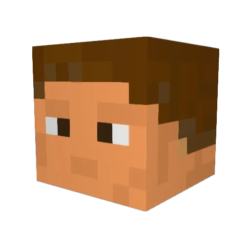 NKaloms Minecraft avatar head, 3D render