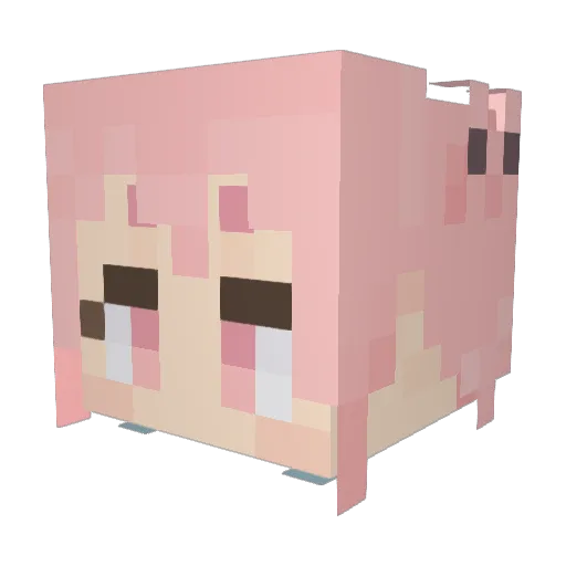 NL70 Minecraft avatar head, 3D render
