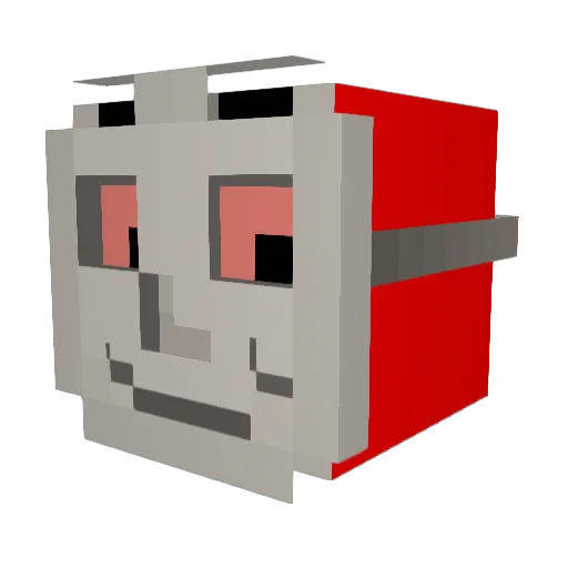NL9 Minecraft avatar head, 3D render