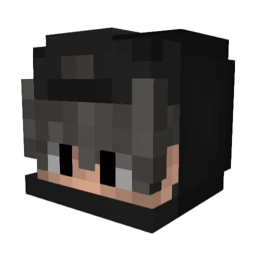 NLGP12 Minecraft avatar head, 3D render