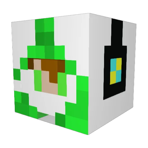 NLGleon Minecraft avatar head, 3D render