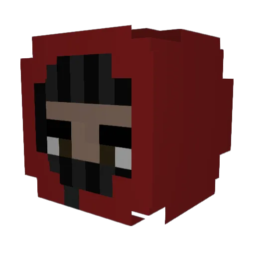 NLMBnepo Minecraft avatar head, 3D render