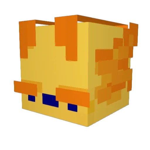 NLMGreed Minecraft avatar head, 3D render