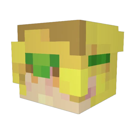 NLav Minecraft avatar head, 3D render