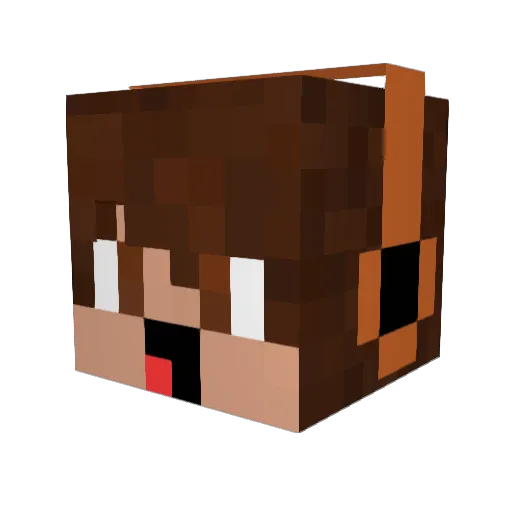 NLnick67 Minecraft avatar head, 3D render