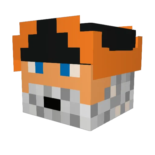 NLtoby Minecraft avatar head, 3D render