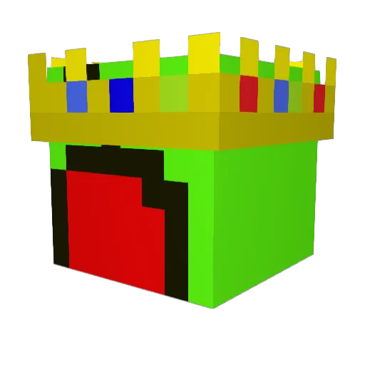 NMCAMANY Minecraft avatar head, 3D render