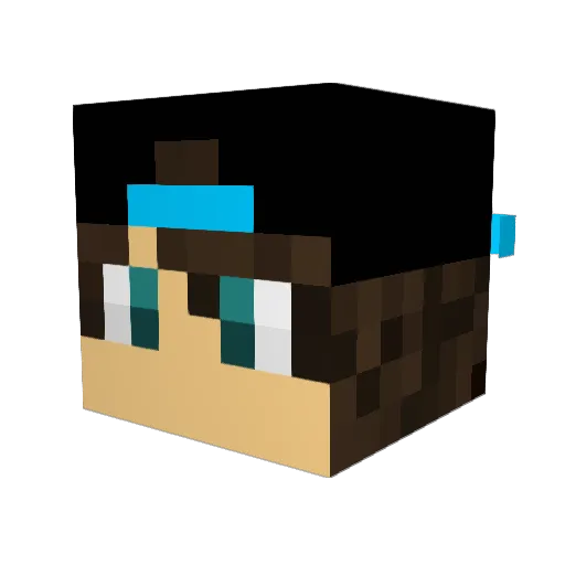 NMF1012 Minecraft avatar head, 3D render